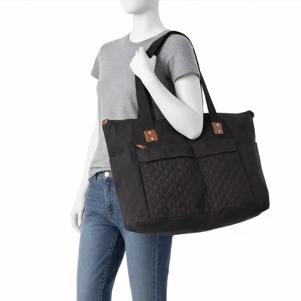 Pritent Large Multi-Pocket Utility Tote & Weekender Bag